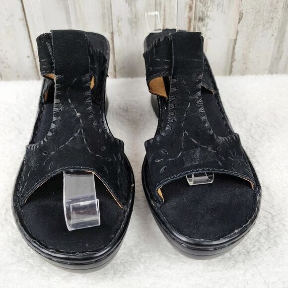 Naturalizer Rosie Leather Sandals Black Size 10.5 - Picture 4 of 10